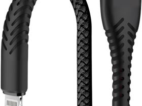 Кабель BoraSCO USB / Apple Lightning 1 м Чёрный