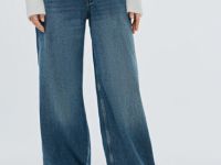 Джинсы с запахом, Синий