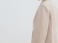 Однобортный пиджак, Бежевый