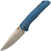Складной нож Assassin knives Argo 2.0, сталь M398, рукоять титан, синий