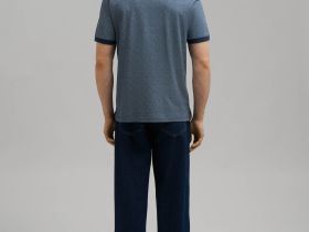 Поло прямого кроя из джерси