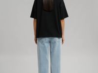 Свободная футболка из хлопкового джерси