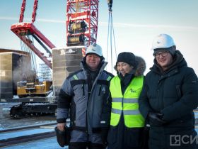 В Якутии приступили к сборке самого большого коффердама Ленского моста