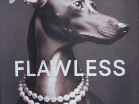 Футболка оверсайз с принтом, Серый