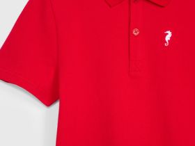 Футболка-поло для девочек, Красный