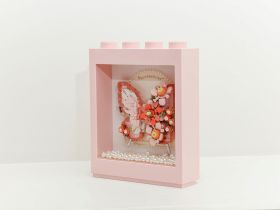 1960_MK Конструктор Розовая бабочка в рамке