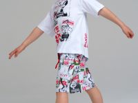 Комплект трикотажный для мальчиков: фуфайка (футболка), шорты