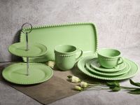 Тарелка Грация/Grace, зеленая