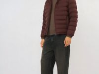 Лёгкая утеплённая куртка, Красный