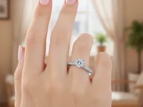 Кольцо из белого золота э4712кц11161100