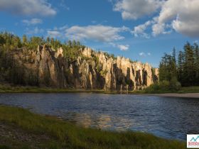 "Золотые Скалы реки Синяя". Синские, Ленские Столбы