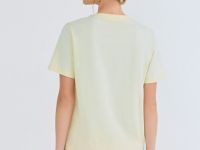 Футболка с цветочным принтом, Желтый