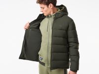 Мужская куртка-бомбер Lacoste на молнии из хлопка