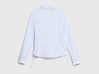 Рубашка с утяжкой по бокам для девочек, Белый