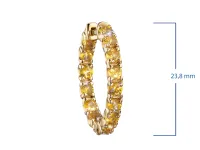 Серьги из желтого золота с сапфирами э0302сг07250371