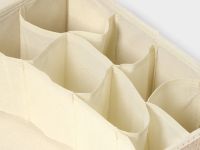 Органайзер для хранения с крышкой KK/home, 35х30х12 см, цвет бежевый