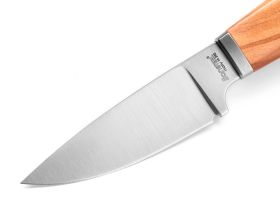 Нож с фиксированным клинком LionSteel Willy, сталь М390, рукоять оливковое дерево