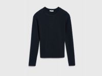 Лонгслив с эффектом стирки, Черный