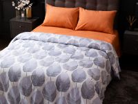 Постельное белье Modico Blue Orange/Модико (синие листья)
