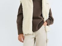 Вельветовые брюки Baggy для девочек, Бежевый