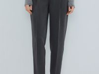 Зауженные брюки с ремнём, Серый