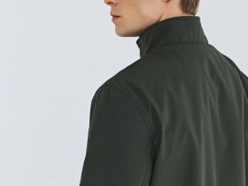 Утеплённая куртка с воротником-стойкой, Зеленый