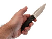 Нож Pocket Wolf Мини Тактик с долом, сталь AUS10Co, рукоять микарта, зеленый