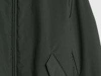 Утеплённая куртка с воротником-стойкой, Зеленый