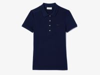 Женское поло Lacoste приталенного кроя из эластичного хлопка