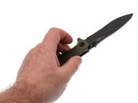 Складной нож Mr.Blade Convair Gen.2 blackwash сталь D2, рукоять Olive G10