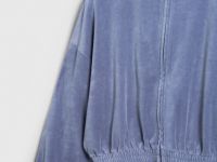 Толстовка из бархата, Синий