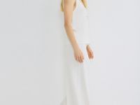 Вязаная юбка из струящейся пряжи, Белый