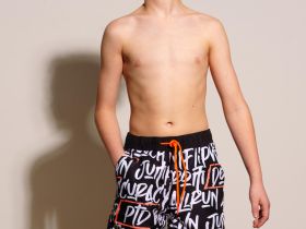 Шорты текстильные плавательные для мальчиков, длинные