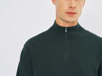 Джемпер из пряжи с шерстью, Зеленый