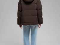 Стеганый пуховик с натуральным пухом