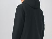 Утеплённая парка с капюшоном, Черный