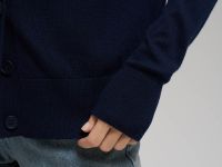 Кардиган свободного кроя с шерстью