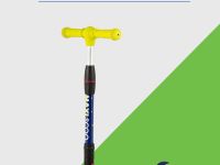 Самокат  Maxiscoo Baby Delux (с лыжами), цвет Желтый-Зеленый