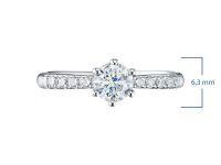 Кольцо из белого золота с бриллиантами э4001кц06210022