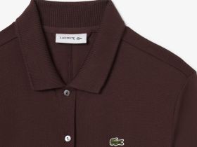 Длинное платье-поло Lacoste с длинным рукавом