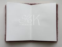 Записная книжка Languo, 12,8х18,5 см 128 л, пушистая обложка, теплый коричневый