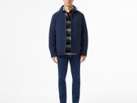 Мужская двусторонняя куртка Lacoste с высоким воротником