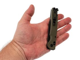 Складной нож Daggerr Pike Olive BW DL, сталь 8Cr14MoV, рукоять термопластик FRN, оливковый