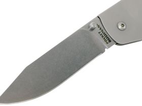 Нож складной Cold Steel Pocket Bushman, сталь 4116, рукоять нержавеющая сталь, серебристый