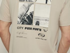 Футболка свободного силуэта с принтом