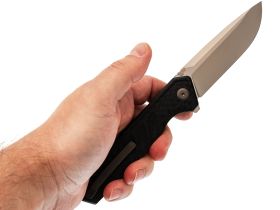 Складной нож TUOTOWN Hrebet, сталь T10S, рукоять G10/Carbon Fiber