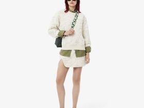 Женская двусторонняя толстовка Lacoste с вышивкой