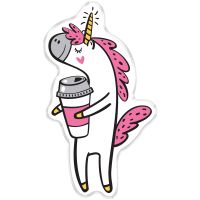 Значок акриловый MESHU "Unicorn dream", 2,2*3,7 см
