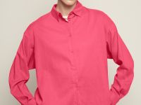 Базовая рубашка из льна и вискозы