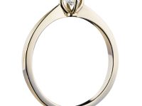 Классическое кольцо из красного золота с бриллиантом э0201кц01137300